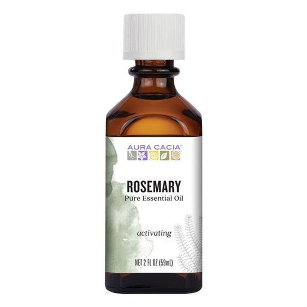 Aura Cacia 100% Pure Aromatherapy Cleansing Essential Oil, Rosemary, 2 Oz